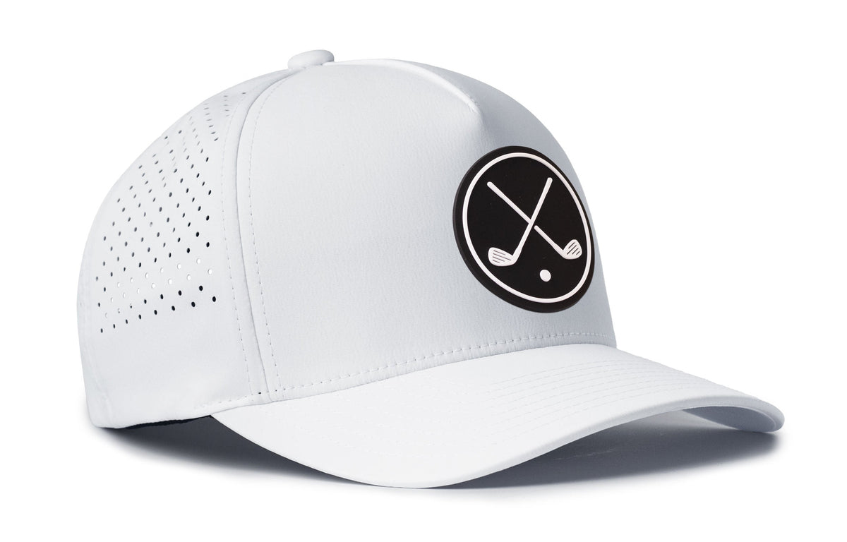 Crossed Clubs Performance 5-Panel Hat  |  Golf Flexfit Snapback – view 3