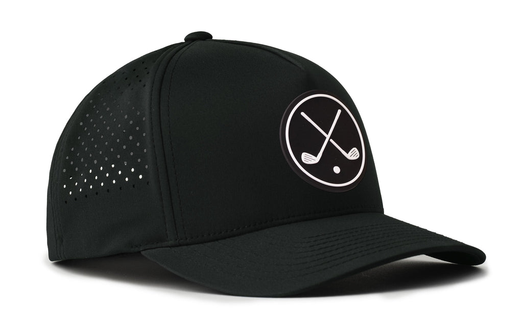 Crossed Clubs Performance 5-Panel Hat  |  Golf Flexfit Snapback – view 4