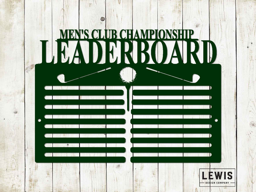 Golf Scorecard Display with Clubs | Personalized Metal Golf Decor – view 4