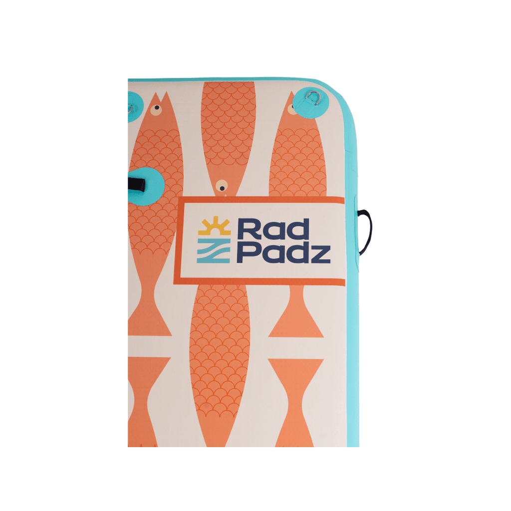 RadPadz® Cannonballer – Fish | 6'x12' Inflatable Dock Platform